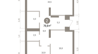 79.00 м² | 7 - 7 эт.