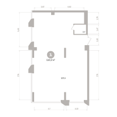 110.00 м² | 5 - 25 эт. 01