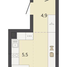 30.80 м² | 2 - 32 эт. 00
