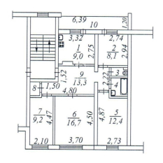 73.90 м² | 3 - 3 эт. 30