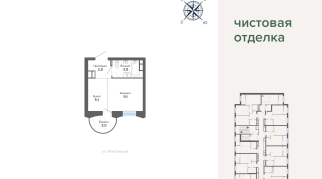 23.77 м² | 6 - 12 эт.