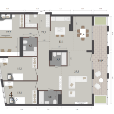 143.90 м² | 12 - 12 эт. 00