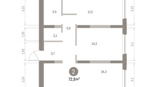 72.00 м² | 4 - 16 эт.
