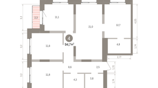 94.00 м² | 8 - 15 эт.