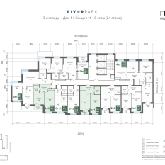 46.35 м² | 8 - 24 эт. 01
