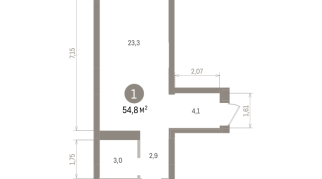 54.00 м² | 2 - 9 эт.