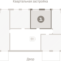 40.00 м² | 2 - 7 эт. 01