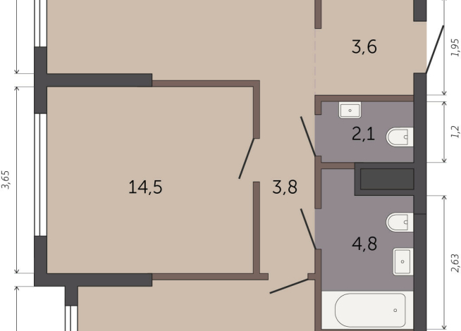 67.50 м² | 14 - 32 эт.