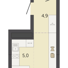 29.50 м² | 21 - 32 эт. 00