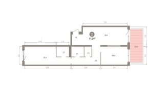 97.00 м² | 2 - 15 эт.