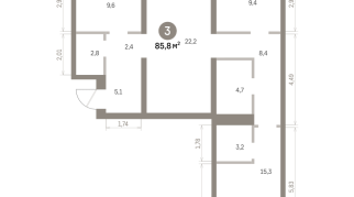 85.00 м² | 6 - 8 эт.