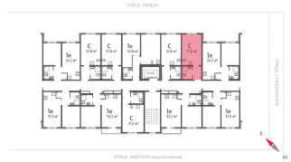 32.20 м² | 8 - 8 эт.