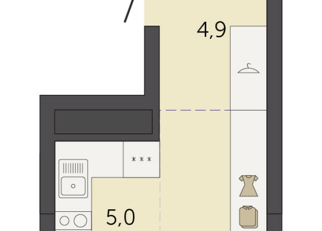 29.50 м² | 31 - 32 эт.