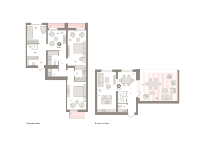 167.00 м² | 8 - 9 эт.