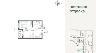 35.37 м² | 6 - 17 эт.