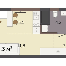 24.30 м² | 16 - 32 эт. 00