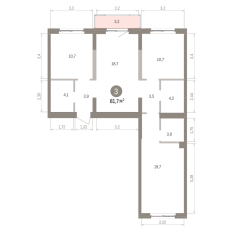 82.00 м² | 7 - 8 эт. 00