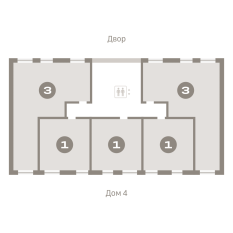 85.00 м² | 4 - 8 эт. 00