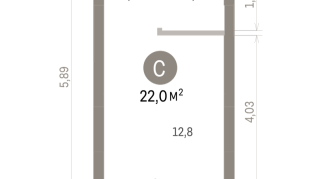 21.00 м² | 7 - 9 эт.