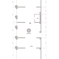 177.00 м² | 4 - 21 эт. 00