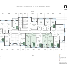 47.47 м² | 18 - 24 эт. 01