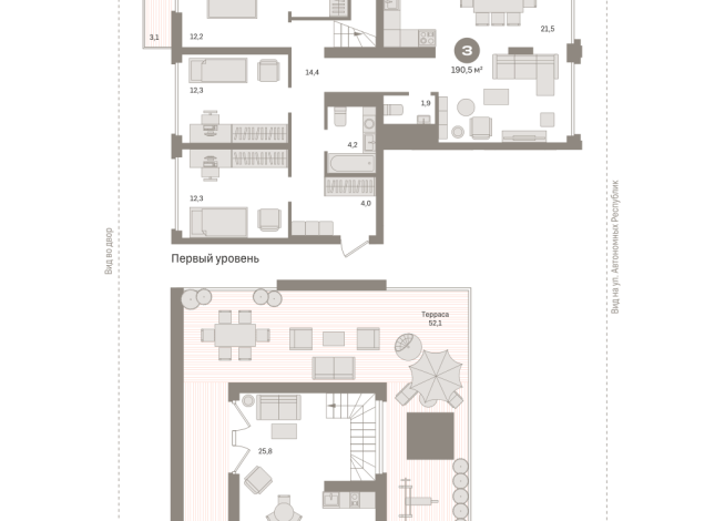 190.00 м² | 7 - 7 эт.