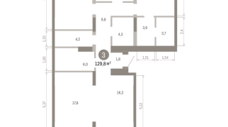 129.00 м² | 2 - 9 эт.