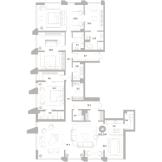 320.00 м² | 23 - 25 эт. 00