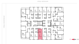 22.60 м² | 20 - 25 эт.