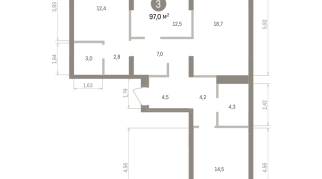 97.00 м² | 4 - 7 эт.