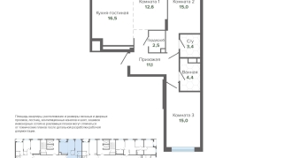 83.22 м² | 4 - 24 эт.