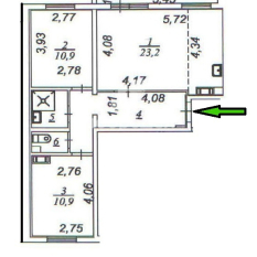 3-к квартира | 60.20 м² | 8 - 16 эт. 21