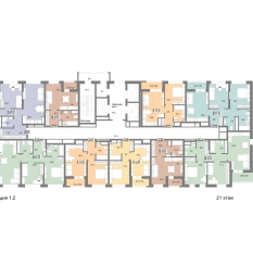 57.50 м² | 21 - 25 эт. 00