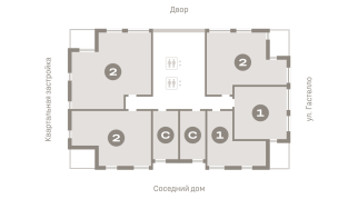 20.00 м² | 13 - 16 эт.