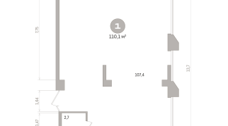 110.00 м² | 5 - 21 эт.