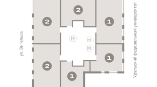 55.00 м² | 10 - 25 эт.