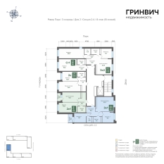 66.38 м² | 8 - 24 эт. 01