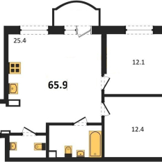 2-к квартира | 60.30 м² | 6 - 8 эт. 21