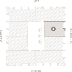 54.00 м² | 20 - 24 эт. 01