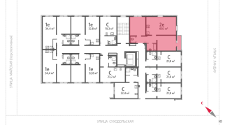 60.10 м² | 6 - 8 эт.