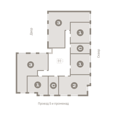 19.00 м² | 4 - 9 эт. 80