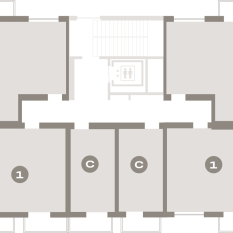 43.00 м² | 6 - 9 эт. 01