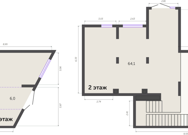 134.00 м² | 1 - 19 эт.