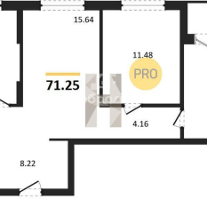 71.00 м² | 7 - 21 эт. 50