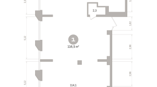 116.00 м² | 6 - 21 эт.