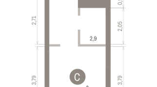 22.00 м² | 3 - 8 эт.