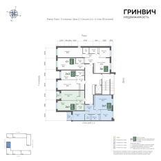 66.38 м² | 4 - 24 эт. 01