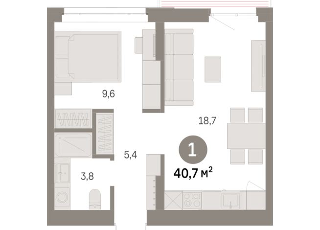 40.00 м² | 3 - 9 эт.