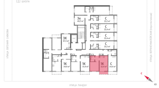 32.40 м² | 5 - 13 эт.