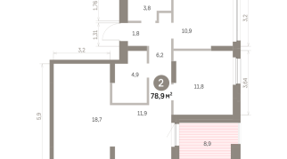78.00 м² | 2 - 8 эт.